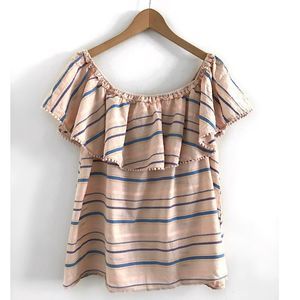 Lane Bryant ruffle top blouse shirt size 14-16